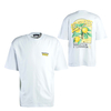 Herren T-Shirt - Kort Oversized - White, S, Weiß