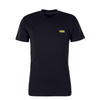 Herren T-Shirt - Left Chest Logo - Black / Yellow