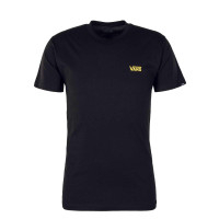Herren T-Shirt - Left Chest Logo - Black / Yellow