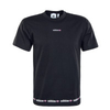 Herren T-Shirt - Linear Repeat Tee - Black / Pink