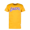 Herren T-Shirt - NBA Worn Logo Word Lakers - Gold Yellow