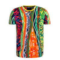 Herren T-Shirt - Orange / Green / Navy