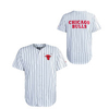 Herren T-Shirt - Pinstripe Baseball Jersey Chicago Bulls - White