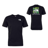 Herren T-Shirt - Red Box - Black / Green / Camouflage Print