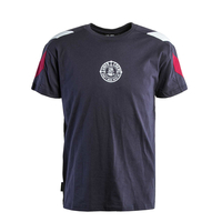 Herren T-Shirt - Retro - Navy, 2XL, Blau