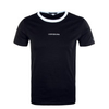 Herren T-Shirt - Ringer Tee - Black