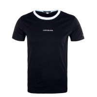Herren T-Shirt - Ringer Tee - Black