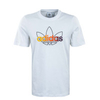 Herren T-Shirt - Sport Graphic - White / Multicolor