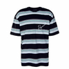 Herren T-Shirt - Vero Oversized Stripe - Black