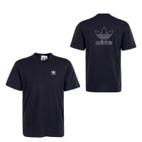 Herren T-Shirt B+F Trefoil Black White