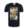 Herren T-Shirt Camouflage Tongue Black