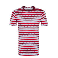 Herren T-Shirt Club Stripe CV9867 Red White