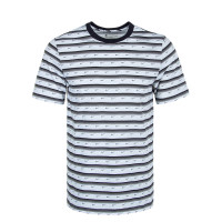 Herren T-Shirt Club Stripe CV9867 White Black