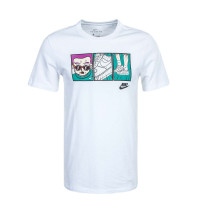 Herren T-Shirt Illustration Tee White Black