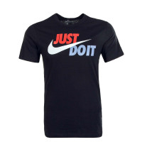 Herren T-Shirt Just Do It Swoosh AR5006 Black Mystic Red