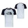Herren T-Shirt Raglan Easy White Black