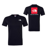 Herren T-Shirt Red Box Black