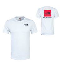Herren T-Shirt Red Box White