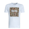 Herren T-Shirt Square White Camouflage