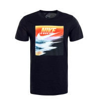 Herren T-Shirt Summer Photo Black