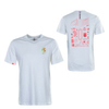 Herren T-Shirt Worldwide Globe White