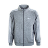 Herren Trainingsjacke - Bouclé Track Jacket - Grey / White