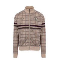 Herren Trainingsjacke - DMWU Tartan Tracktop - Beige