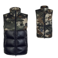 Herren Weste Down Camouflage Black
