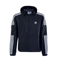 Herren Windjacke - 3 Stripes WB FZ - Black