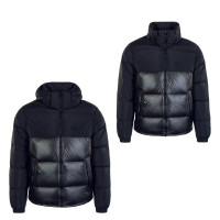 Herrenjacke Down Regen Puff Black