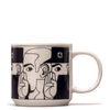 Keramik Tasse - Whisper Mug - White Black