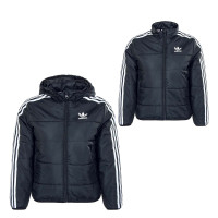 Kinder Jacke - Padded - Black / White