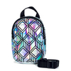 Rucksack Mini 3D Silver Metallic