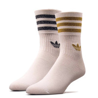 Socken - 2er-Pack Mid Cut Glt - White / Black / Gold