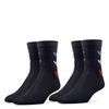 Socken 2er Pack - Tricolor Thin Ribbed - Black