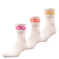 Socken 3er Pack - Fold Cuff Crew - White