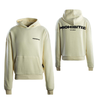 Unisex Hoodie - 10119 - Cream, XL, Beige