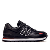 Unisex Sneaker - ML574 DTD - Black / Velocity Red
