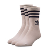 Unisex Socken - 3er-Pack Crew 3STR 0733 - White, XL, Weiß