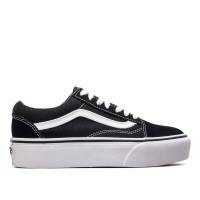 Vans Wmn Old Skool Platform Black White