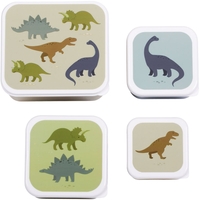 A Little Lovely Company Lunchbox 4er Set Dinosaurier