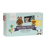A Little Lovely Company Matching Puzzle - Tiere + Lieblingssnacks