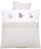 Alvi 401159956 Bettwäsche Applikation Patch Ente beige 80x80cm