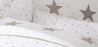 Alvi 401253086 Bettwäsche Allover Stars beige 100x135cm