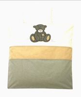 Alvi 401255519 Bettwäsche Applikation Strick-Teddy 100x135cm