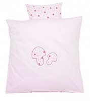 Alvi 401257132 Bettwäsche Glückspilz rosa 100x135cm