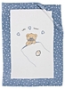 Alvi 931845621 Microfaser Baby Decke Little Bear blau 75 x 100 cm