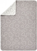 Alvi GOTS Baumwolldecke Hearts grey 75x100cm