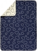 Alvi GOTS Baumwolldecke Hearts navy 75x100cm