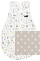 Alvi Kugelschlafsack Thermo Stars beige 90cm